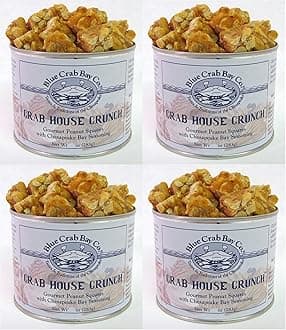 Blue Crab Bay "Crab House Crunch" - 9 Oz. Tins (Pack of 4)