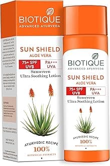 Biotique bio vera 75+spf uva/uvb sunscreen ultra soothing body lotion, 190ml, multi