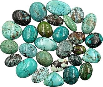 ™ Natural Cabochon Loose Gemstone Flat Back Mix A+ Quality For Jewelr Pendant Making, Necklace Gemstones, Crafts & DIY, Wedding Gift, Healing Chakra, Wire Wrapping Crystals-2 Pcs