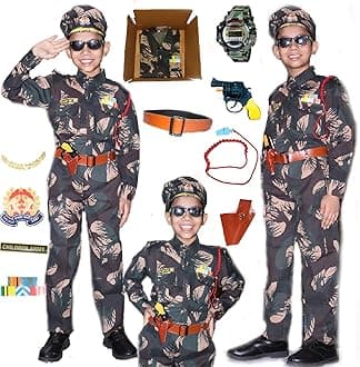 SCRIPTURE Fancy Dress Army costumes for kids |Indian Army, Police, BSF & Subhash Chandra Bose costumes for boys & girls fancy dress costumes for school function
