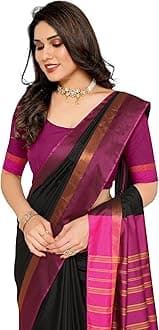 Women Kerala Silk Blend Saree With Blouse Piece_freesize