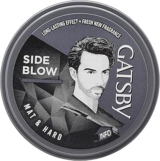 Gatsby Hair Styling Wax Mat & Hard | Creates a side blow hairstyle with High Volume and Matt Finish | 75gm