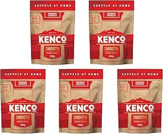 Kenco Smooth Instant Coffee Refill 150 g x 5 (750 g Total)