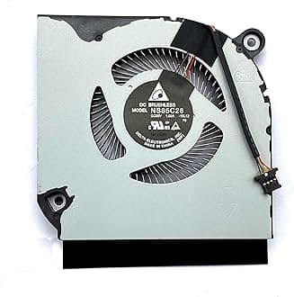 GPU (CPU) Cooling Fan Replacement for Acer Predator 300-2019 Version PH315-52, PH317-53, PH317-54 4th Gen All-Metal AeroBlade 3D Fan NS85C28-18K16 NS85C28-19L12 12V 1A (Does Not Fit 5th Gen 3D Fan)