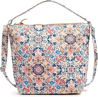 Vera BradleyWomen's Cotton Oversized Hobo Shoulder Bag Handbag, One Size