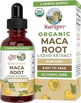 MARYRUTH'S USDA Organic Maca Root Liquid Drops | Vegan | Non-GMO | Gluten Free | Alcohol Free | 1 Fl Oz