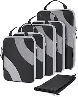 - Compression Packing Cubes, 6 Set/4 Set/2 Set Travel Packing Cubes for Carry on Suitcases, Compression Suitcase Organizers Bag Set & Travel Cubes for Luggage, Lightweight Packing Organizers