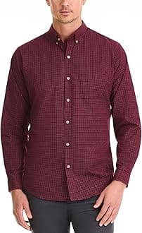 Van Heusen Men's Wrinkle Free Long Sleeve Button Down Shirt Button Down Shirt (Pack of 1)