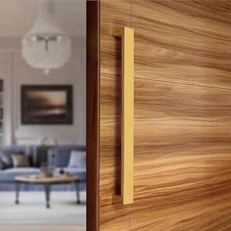 LAPO 18 inch Stainless Steel Door Handle for Main Door, Wooden & Glass Door Pull Push Handle, Main Door Handle for All Door (Hole to Hole Size 450 mm,Pack of 1) Gold-PVD Finish | 3 Years Warranty