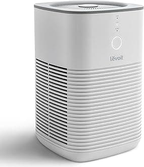 LEVOIT Air Purifier for Home Bedroom, AHAM VERIFIED, Freshens Small Room with Aroma Pad, For Smoke, Pollen, Pet Dander, Odor, Dust, Office, Desktop, 1 Pack, White