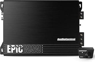AudioControl EPIC1000 Monoblock Amplifier Car Audio 1000W RMS, Compact Class D Subwoofer Amplifier, Low Pass & Subsonic Filter, Epic Boost Bass Equalizer, Includes Bass Knob for Amp, Epicenter Link