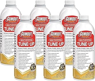 Gumout 510011 Multi-System Tune-Up, Fuel Stabilizer Injector Cleaner & Gas Treatment, 16 oz, Full Fuel System Cleaner - Improves Engine Performance, Cleans & Removes Deposits and Residue (Pack of 6)