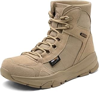 NORTIV 8Men's Lightweight Military Tactical Work Boots Outdoor Hiking Motorcycle Combat Boots