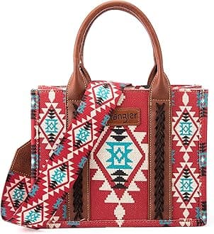 Wrangler Tote Bag for Women Western Aztec Purse and Handbag Set