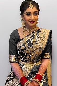 Women's Banarasi Saree Pure Kanjivaram Style Silk Saree With Blouse Piece for Wedding (Pari-134-164)