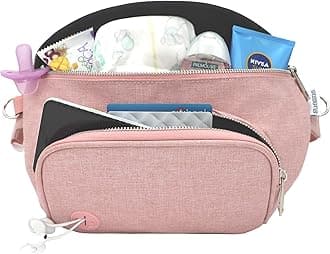 Suessie Fanny Pack Diaper Bag, Blush, L