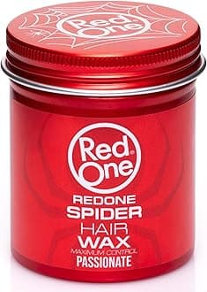 Spider Hair Wax Passionate 100ml | Maximum Control | Flexible Grip and Texture Inserts | Medium Shine Look | Women's and Men's Waxing | Ultra Hold Effect | All Hair Types
