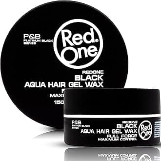 RedOne Hair Styling Aqua Wax Black 150 ml | Gel Wax | Lime Scent | Extra Hold | Men & Women Hair Wax | Long Lasting | Shiny Look | Maximum Control