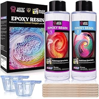 LET'S RESIN Bubble Free Epoxy Resin, 23oz Crystal Clear Resin Kit for Crafts, Jewelry,Art, Casting, DIY Art Kit with Cup, Stir Stick for Adults, Beginners