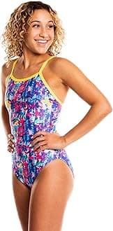 Flow Swim GearFlow Funky Girls Swimsuits - One Piece Swimming Suits for Practice and Competition in Size 23 to 32