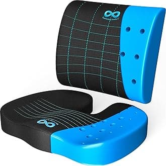 Everlasting Comfort Memory Foam Seat Cushion for Office Chair Car Comfort Cushion Ergonomic Design Coccyx Cutout Desk Accessory Memory Foam Support Cushion