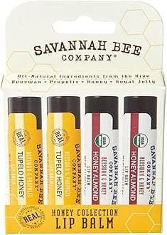 Savannah Bee Collection Lip Balm - Nourishes Dry Lips for All Day Comfort