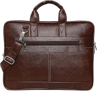 Bagneeds Men's Black Synthetic Leather Briefcase Best Laptop Messenger Bag Satchel for Men