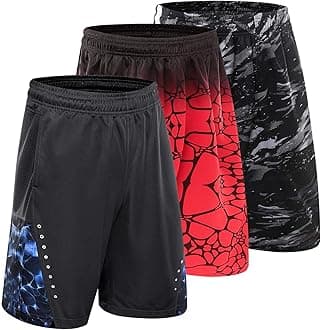 3PCS / Set Men's Running Shorts Quick Dry Running Shorts Basketball Pants Sports Pants (3pcs Short/Set1,4XL)