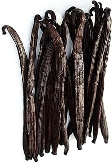 1/4 LB Vanilla Beans Grade A - Whole Gourmet Pods for Homemade Vanilla Extract, Baking, Brewing, Cooking, and Desserts - 4 Ounces (Tahitian)