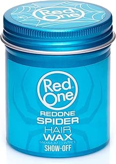 Redone Spider & Matte Hair Wax Blue 100ml | Strong Hold & Texturizing Fiber Wax | Matte Finish | Spider Web Effect for Men & Women | Non-Sticky Styling | Professional Barber Hair Styling Formula