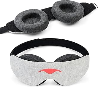 Manta Slim Sleep Mask - Ultra-Lightweight Blackout Eye Mask, Slim Comfort Design, Zero Eye Pressure, Infinitely Adjustable Eye Cups, Perfect for Side Sleepers