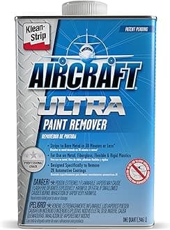 KLEAN-STRIP Aircraft Ultra Paint Remover - Powerful Formula Strips Automotive & Metal Coatings, Visible Lifting, Fast-Acting - 1 Quart