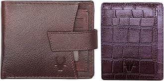 Leather Wallet for Men, 72MAROON+CRD MRN CROCO