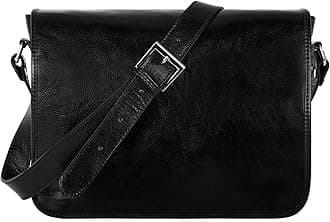 Leather Messenger Bag for Men, Handmade Crossbody Bag, Shoulder Bag Made in Italy