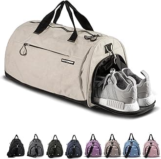 Gym Bag for Men & Women with Shoe & Wet Compartment - Duffle Bag for Travel, Sports, Fitness & Workout