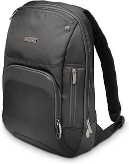 Triple Trek Slim Laptop Backpack for MacBooks, Chromebooks, Tablets & Ultrabooks up to 13-Inch-14-Inch (K62591AM), Black, 11.4" W x 15.55" H x 5.51" D