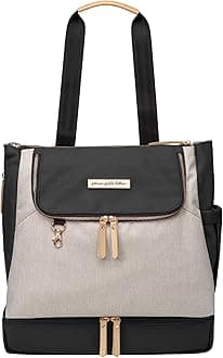 Petunia Pickle Bottom PEPBCB62300 Petunia Pickle Bottom, Pivot Mother's Bag, Backpack, Sand/Black