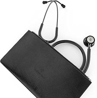 - Scandinavian Classic Matte Black Stethoscope | Lightweight 5.1oz All Black Stethoscope | Stainless Steel Dual Head Turnable Chestpiece | Nursing Stethoscope | Black Tube 29in | MBB