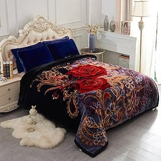Floral Korean Style Mink Blanket