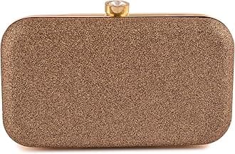 Women's Oval Frame Clutch | Detachable Sling Chain | Ladies Party Wedding Purse Bag