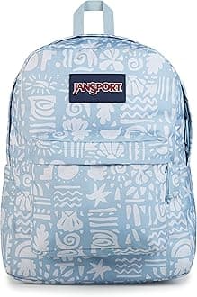 JanSport SuperBreak Plus Backpack with Padded 15-inch Laptop Sleeve and Integrated Bottle Pocket - Spacious and Durable Daypack for Work and Travel - Coastal Curiosities