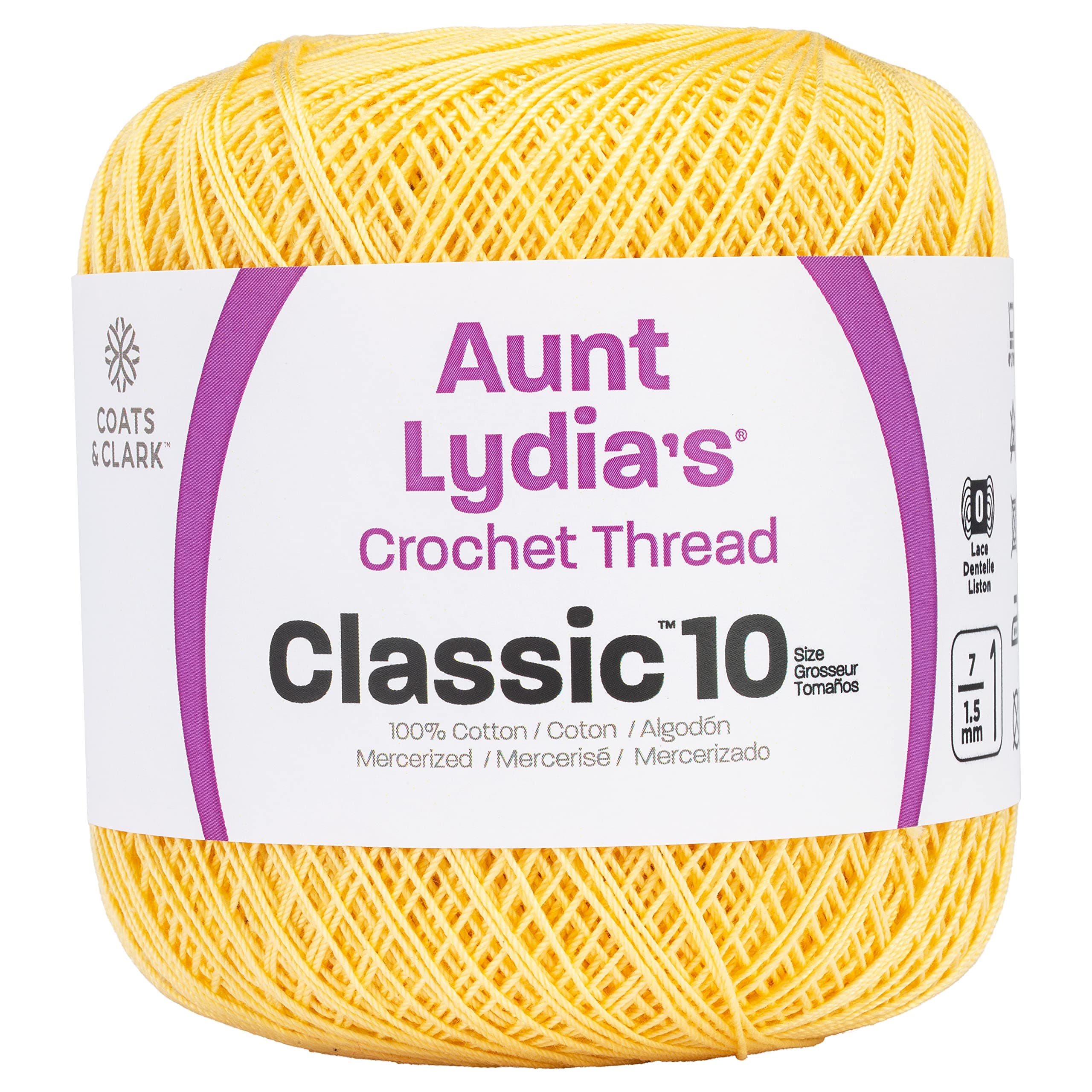 Aunt Lydia Crochet Cotton - Corn