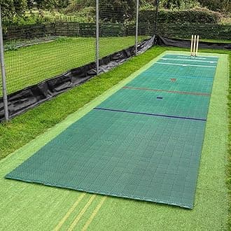 FORTRESS Instant Cricket Pitch Matting - 6X Lengths | Ideal for Backyard Practice & Matches | Easy Set Up - No Installation | Durable Indoor/Outdoor Roll Mat