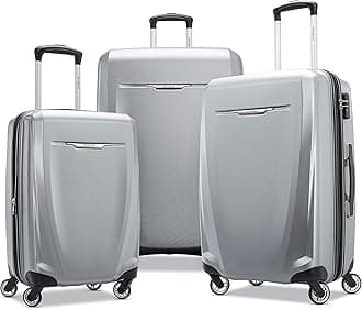 Samsonite unisex-adult Winfield 3 Dlx Hardside Checked Luggage With Spinner Wheels Luggage- Luggage Set