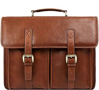 Leather Briefcase for Men Handcrafted in Italy Full Grain Messenger Bag for Laptop