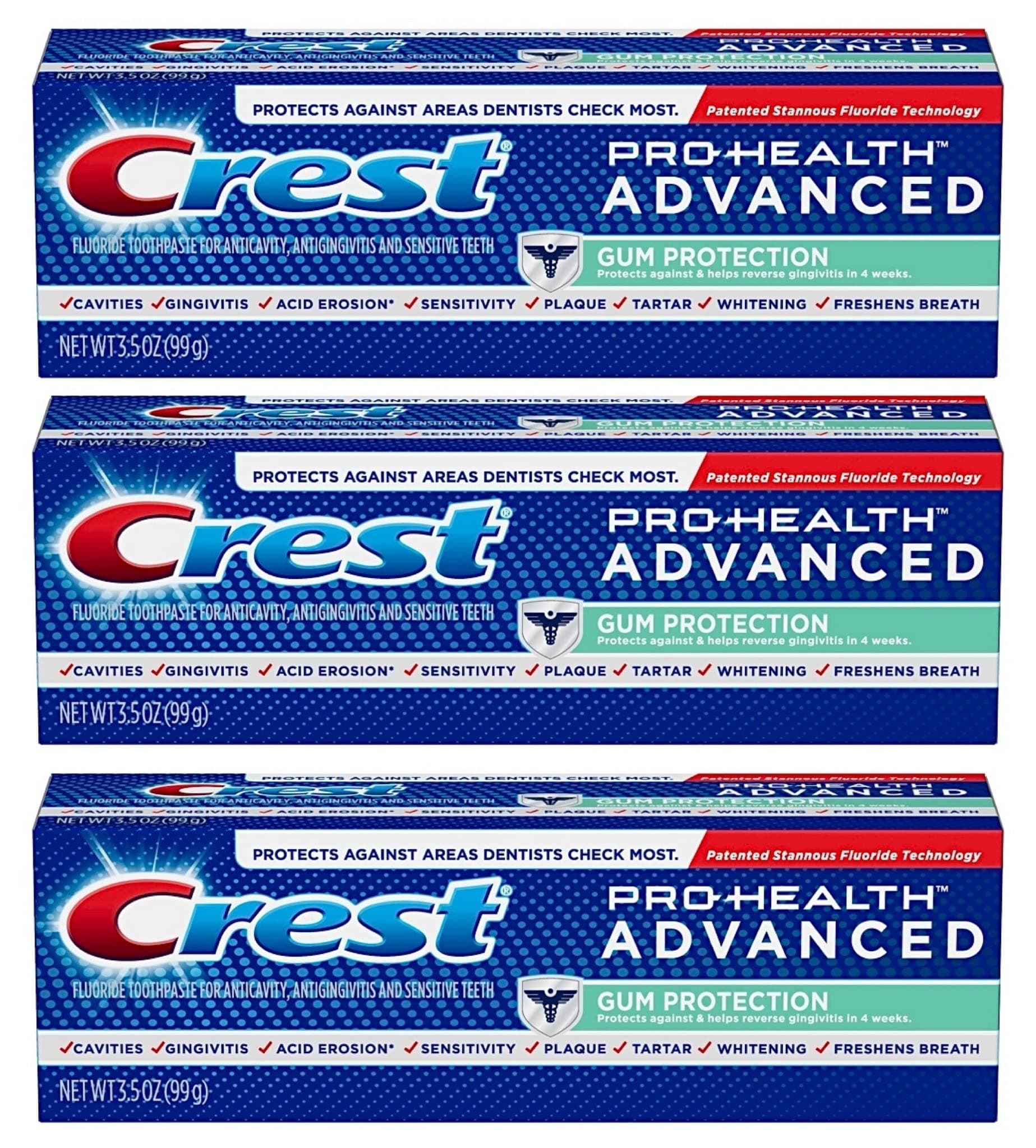 Pro-Health Advanced Gum Protection Toothpaste 3.5 oz (Pack of 3)