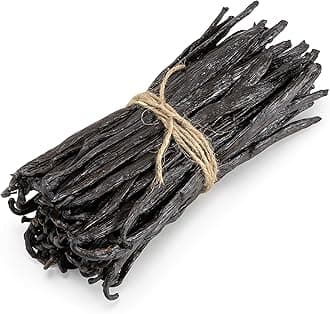 Slofoodgroup Gourmet Vanilla Beans, 4 Ounces Grade A Ugandan Vanilla Pods, Vanilla Beans For Cooking, Baking and Homemade Vanilla Extract