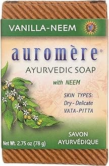Auromere, Ayurvedic Soap, with Neem, Vanilla-Neem, 2.75 oz (78 g)