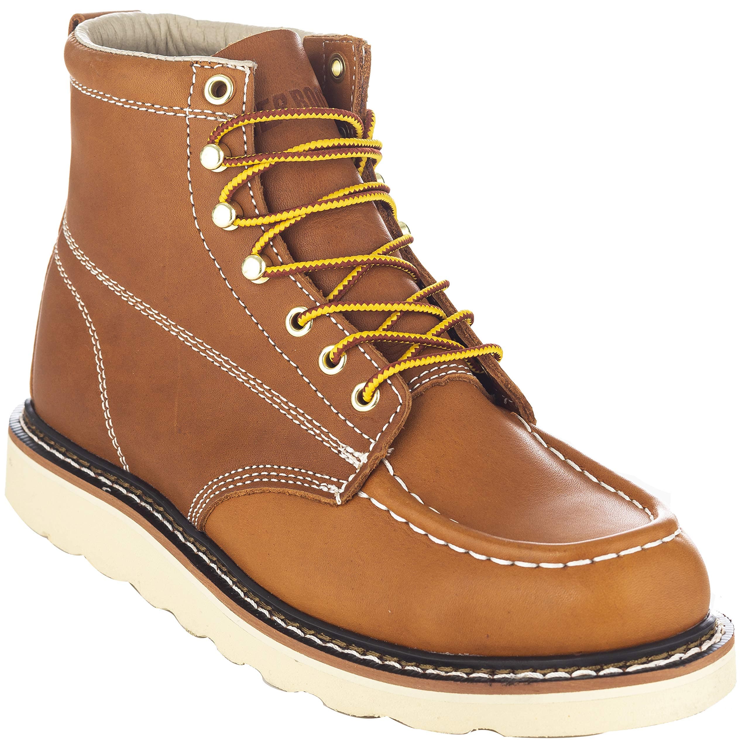EVER BOOTS"Weldor Men's Moc Toe Construction Work Boots Wedge Soft Toe Light Weight