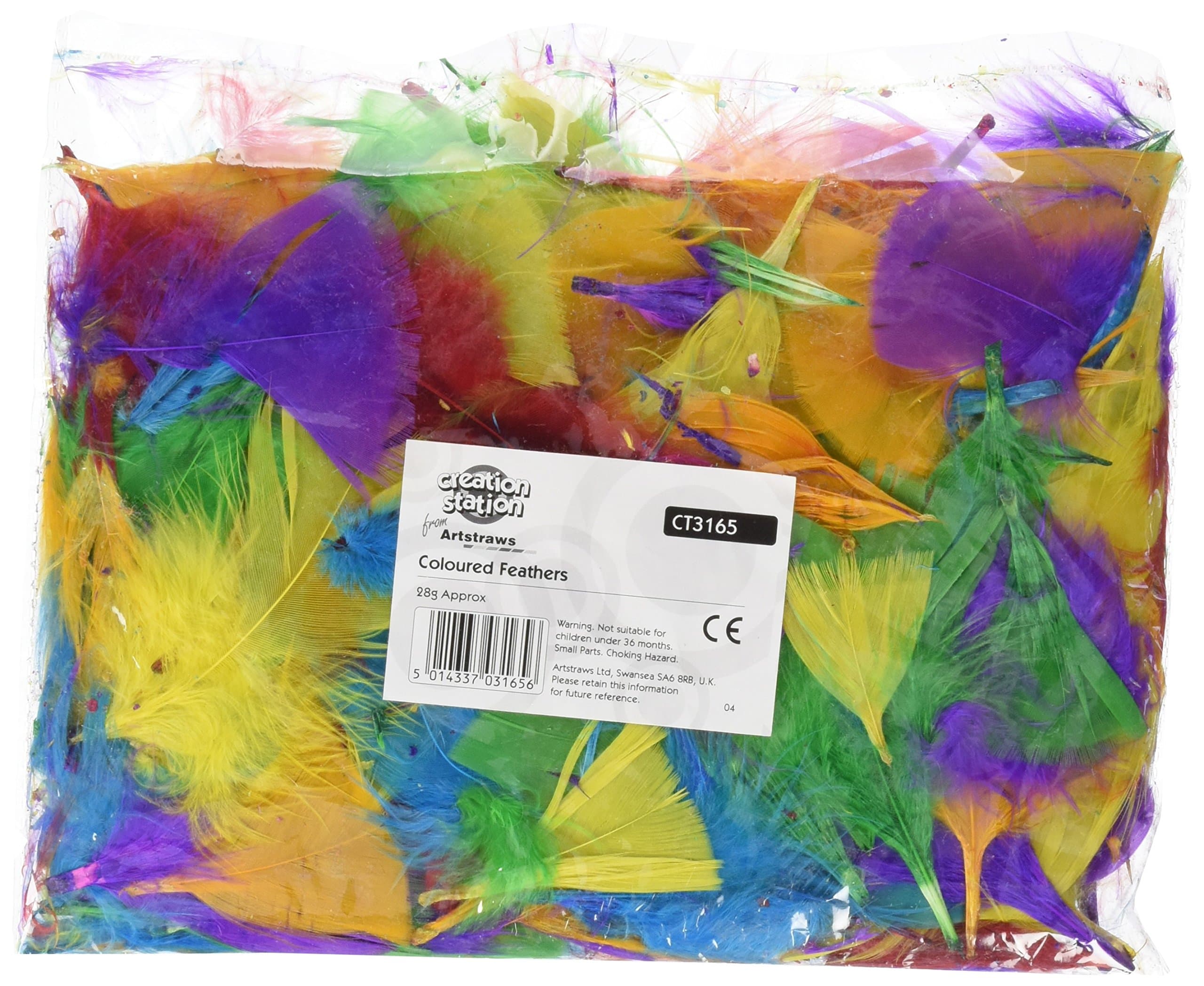 Creation Station CT3165 Coloured Feathers, 28g